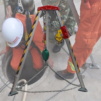 1.34m-2.14m Portable Well Rescue Non-slip Tripod Confined Space Tripod Kit