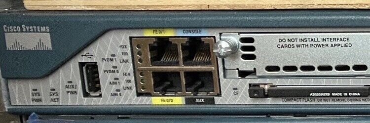 CISCO Systems 2801 Router CISCO2801 with 2 T1 DSU/CSU WIC CISCO Systems 2801 Router CISCO2801 with 2 T1 DSU/CSU WIC