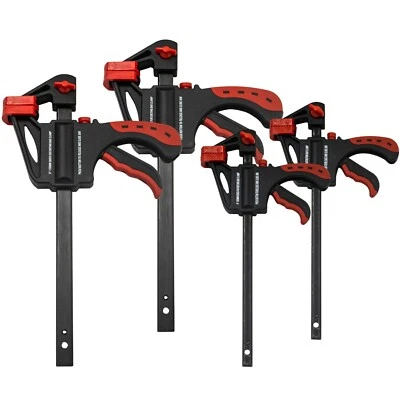 4 Einhandzwinge 100 150 mm Schnellspannzwinge Klemmzwinge Spannzwinge Zwingen - Bild 1 von 4