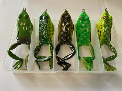 HENGJIA Spinning Frosch Frog Gummifrosch Wobbler Hecht Zander Wels Raubfisch Kunst Köder