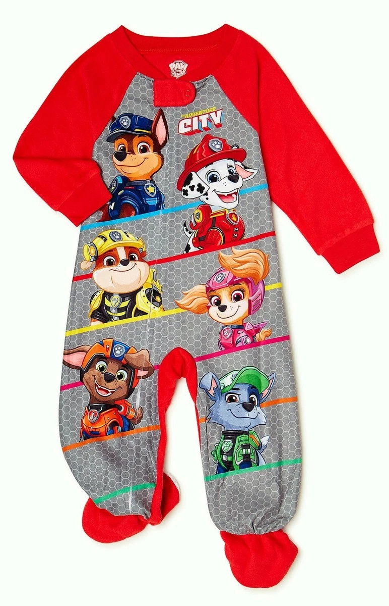 PAW PATROL CHASE Footed Pajamas Blanket Sleeper Toddler s Size 2T 3T or 5T 28