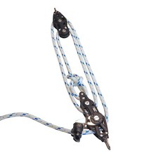 Sistema blocco puleggia vela rapporto 4:1 8mm blu macchia intrecciata poliestere linea legata