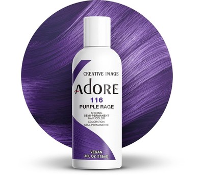 Adore 116 Purple Rage Glänzende SEMIPERMANENTE HAARFÄRBEMITTELFARBE 118ML
