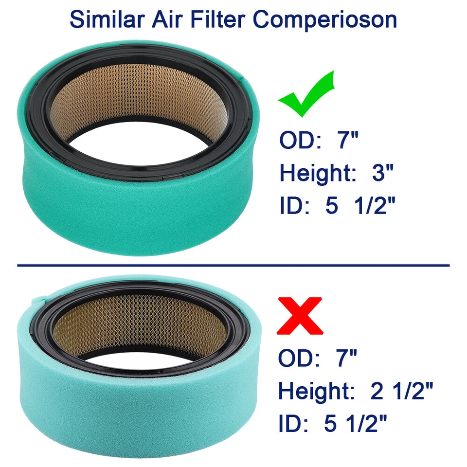 24 083 03-S Air Filter 24 083 05-S Pre Filter for Kohler CH730 CH740 CH20 CH25 - Image 2 of 4