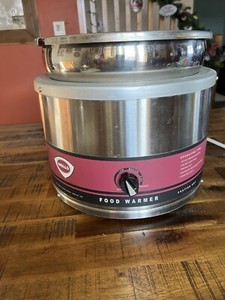 Wells Round Countertop Cooker Food Warmer With Insert And Lid