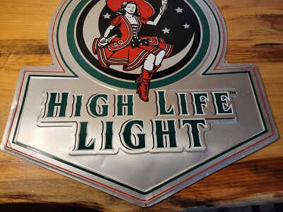 RARE~ Miller High Life Brew, Milwaukee, Vintage-Style Tin Metal
