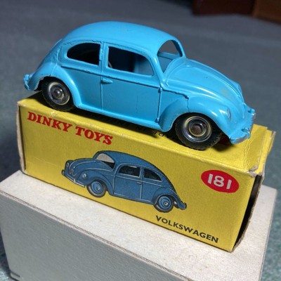 Dinky Toys 181 Volkswagen Beetle - Made In England With Original 