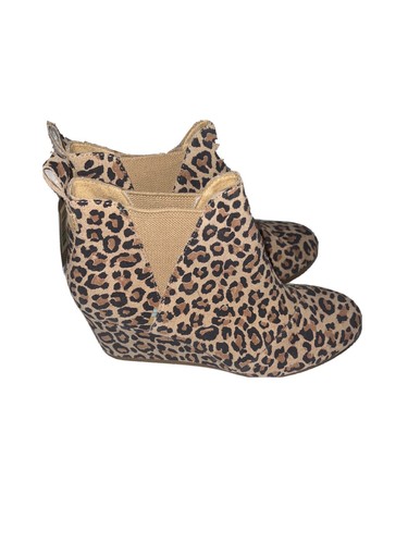toms kelsey bootie leopard