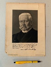 Print of von Hindenburg, A-4 sized