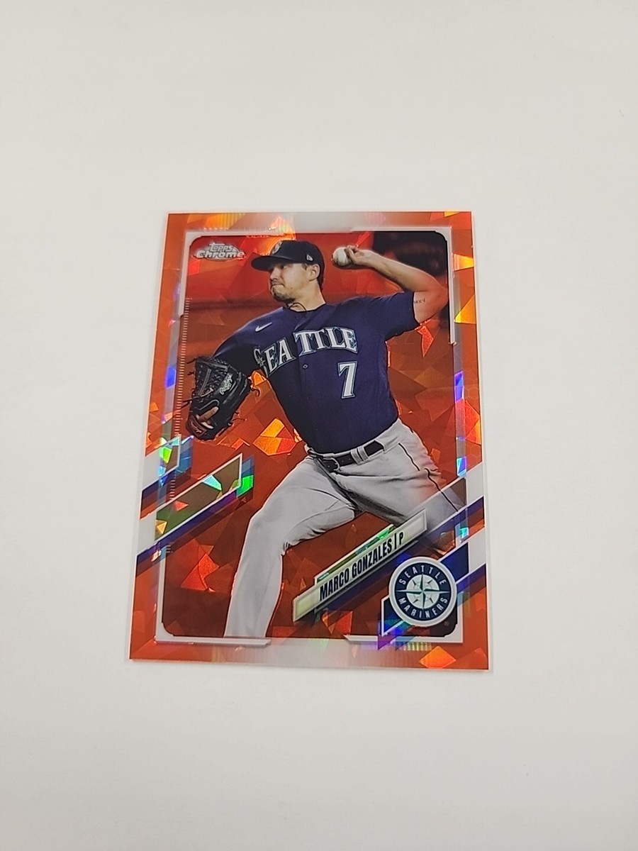 2021 Topps Chrome Sapphire Marco GonzalesMariners Orange Refractor