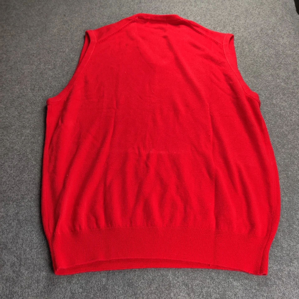 NBC 1988 Olympic Seoul Chaleco Hombres Extra Grande Rojo Lamode Du Golf Deportes Medios Foto 2 de 4