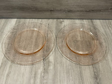 Set of 2 - Macbeth Evans Dogwood Pink Depression Glass 8" Salad Plates