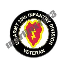 US Army 25th Infantry Division Tropic Lightning Golf Ball Marker Novelty Gift