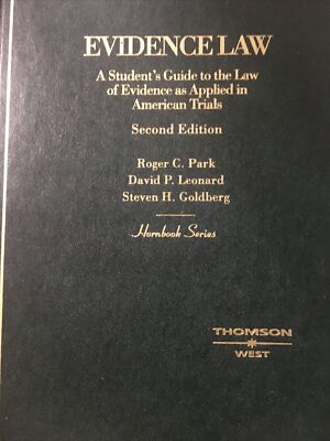 evidence law a students guide to law second edition Hornbook Series