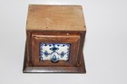 Antique Hand Crafted Spice Holder - Rustic Ceramic Wooden Drawer Kitchen Storage — photo 2