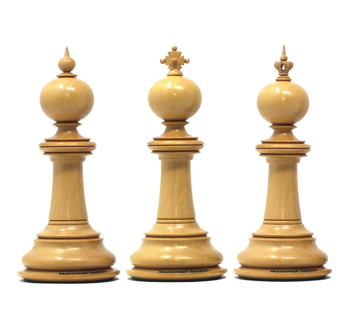 The Arthurian Series 4.4 Luxury Artisan Ebony Wood Chess Pieces