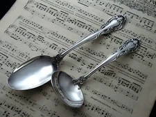 ❤️ VIVALDI c. 1966 ALVIN STERLING SERVING SPOON & GRAVY LADLE