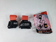 Grip Power Pads Weight Lifting Hooks Wrist Straps For Men and Women, Red