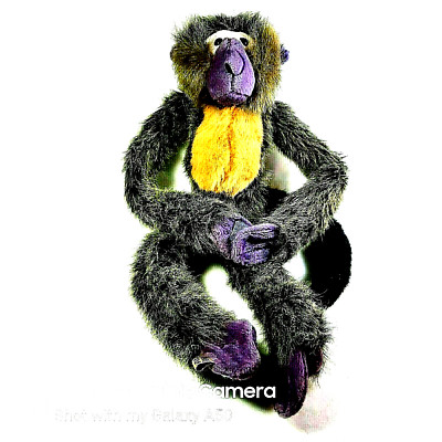 Wild Republic Purple Faced Monkey 24'' Plush Hanging Stuffed Toy Vintage 1999