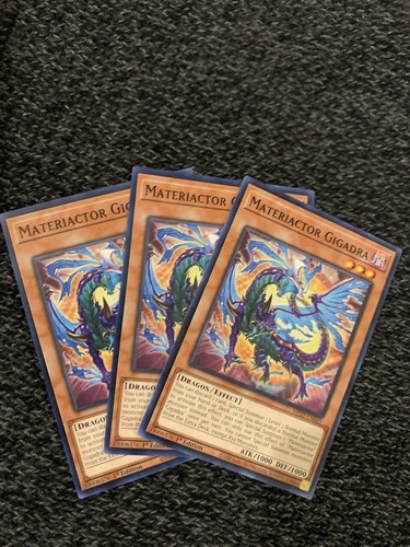 Yugioh! 3x Materiactor Gigadra MP22-EN045 Common 1st Ed NM - Picture 1 of 1
