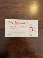 Troy Skateland Roller Skating Rink Sticker Decal Label Troy PA