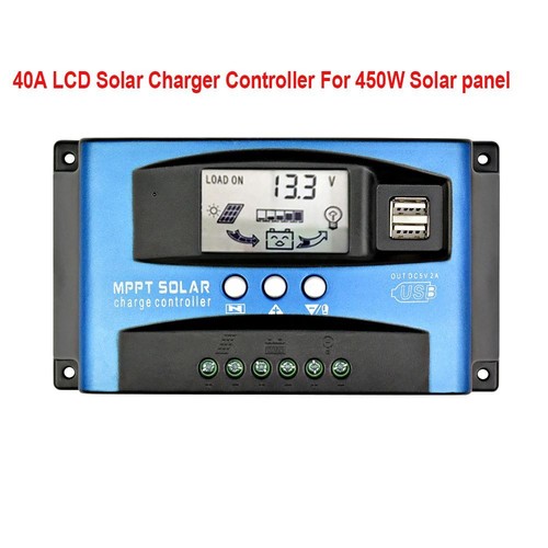 Solar Panels Output Charge Controllers Dual USB LCD 12V 24V 30A/40A/50A/60A/100A - Picture 14 of 15