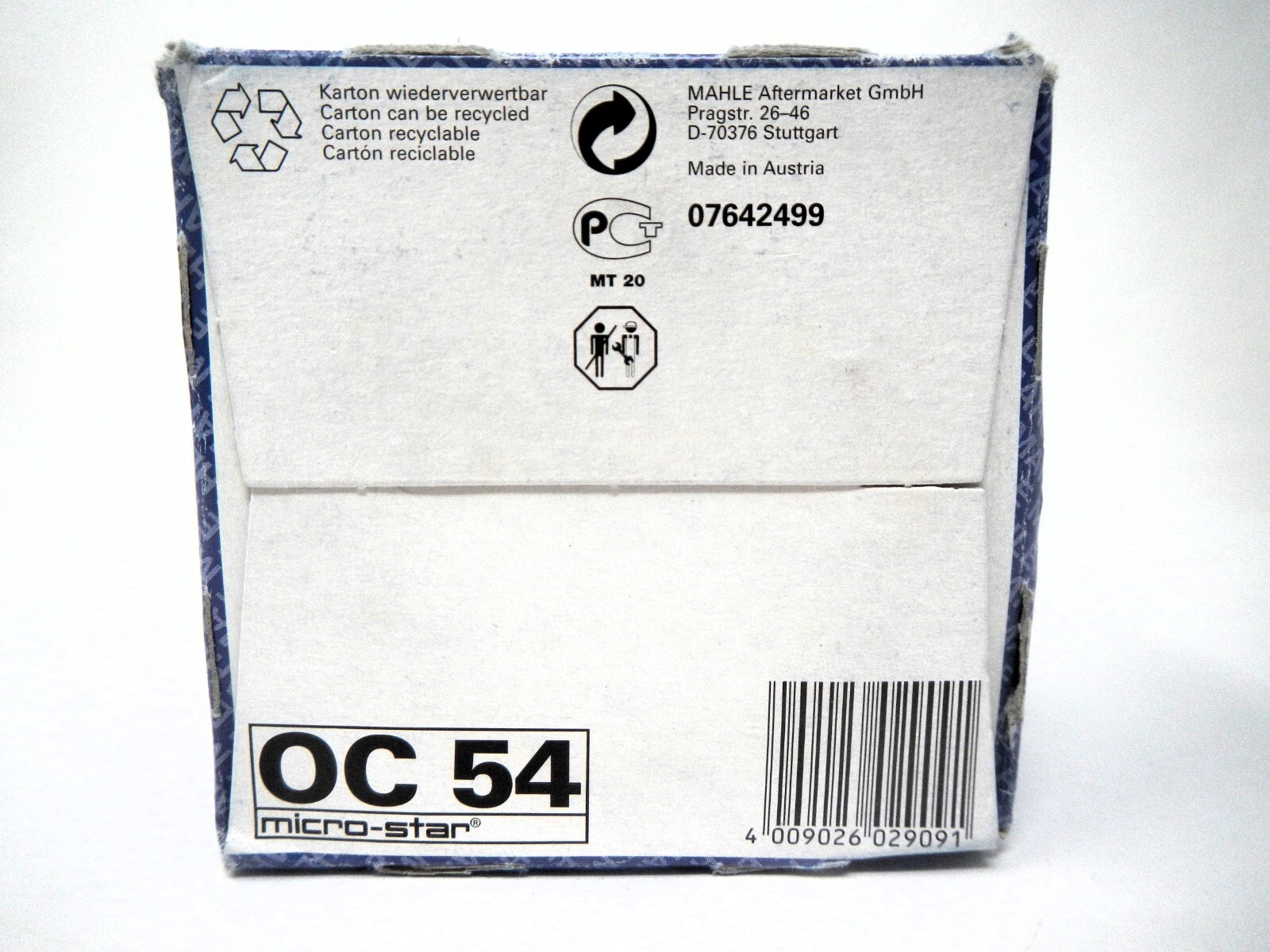 MAHLE Original OC 54 Oil Filter