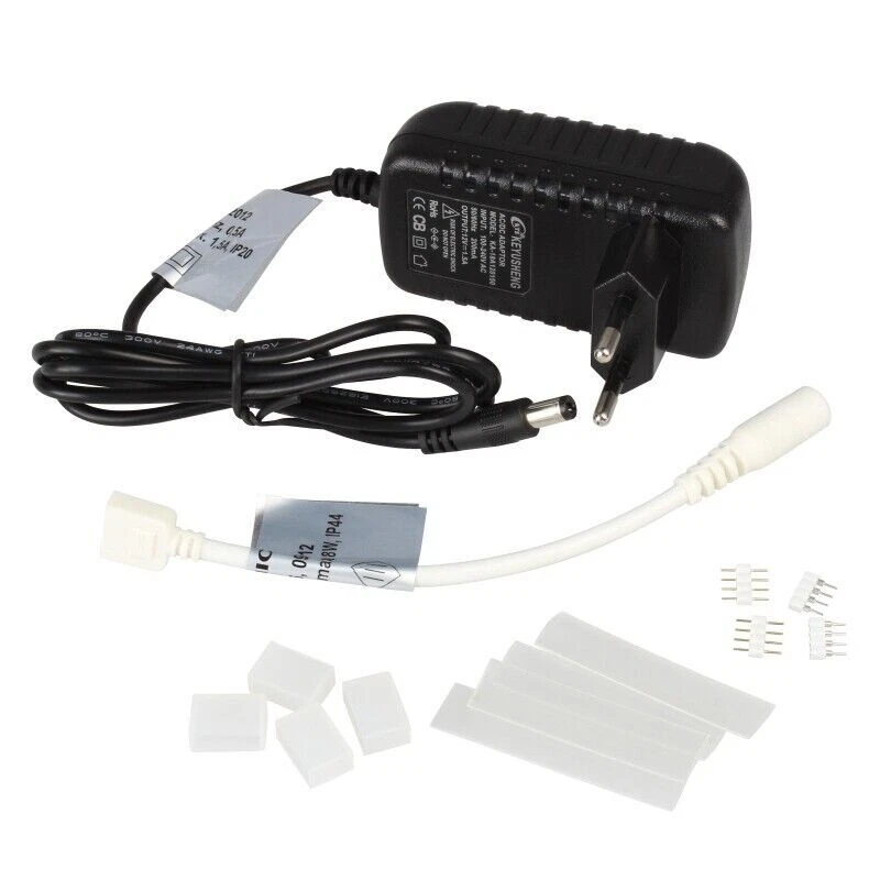 (2,78€/m) Led Stripe Komplett-SET mit 12V Netzteil für 230V betrieb, HEITRONIC - Bild 4 von 4