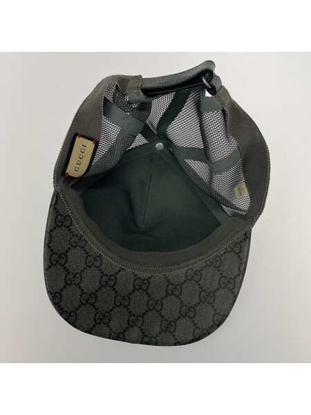 カチューシャ(GUCCI) Authentic GUCCI GG Supreme GG Marmont Baseball Cap Size L