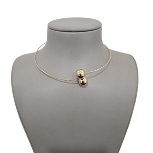 Authentic Vera Bradley Women's Mod Elegance Collar Metal Wire Necklace Gold Plated NWT