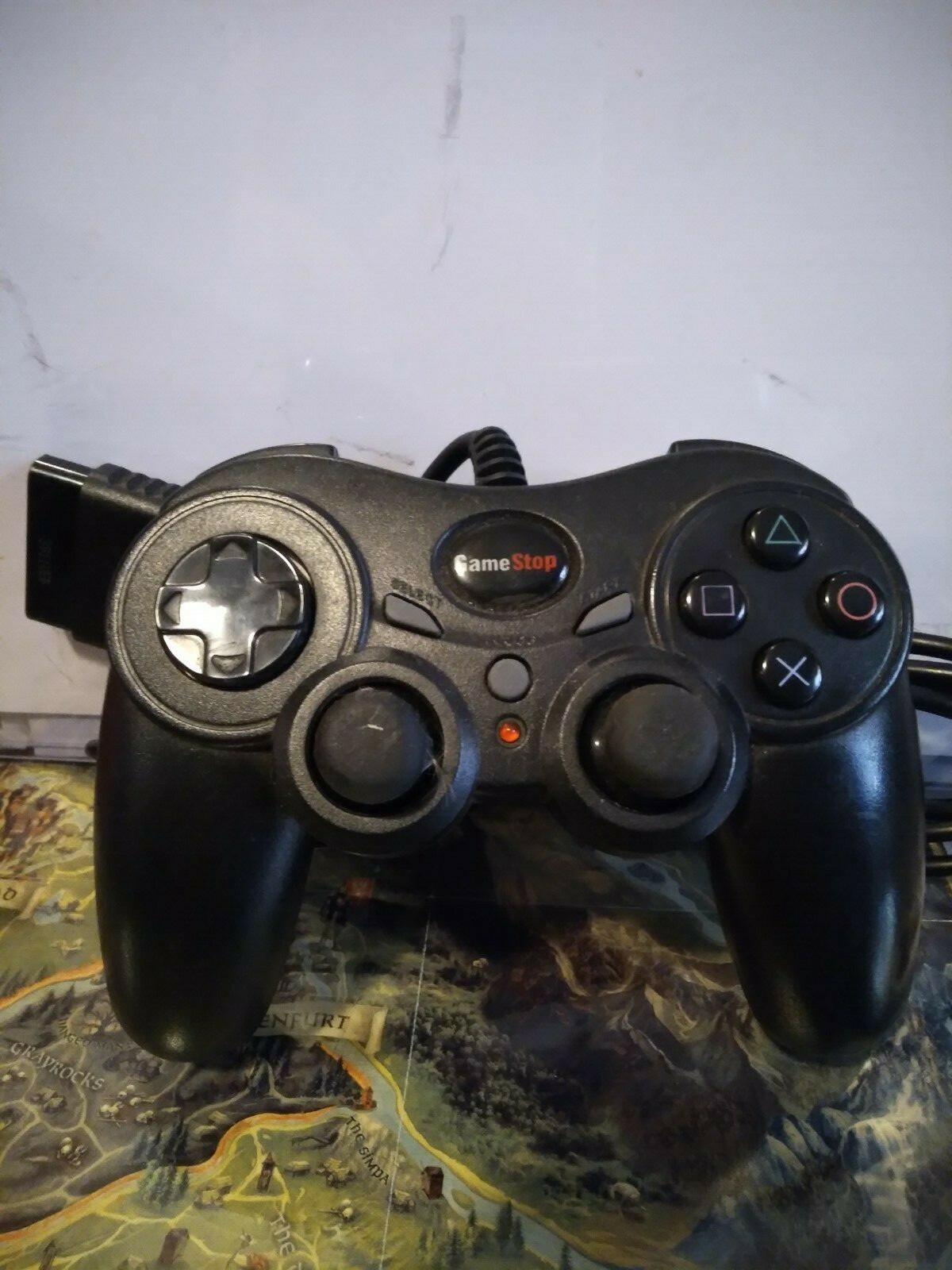 GameStop Sony PlayStation 2 Black Wired Controller BB-122 PS2 | eBay