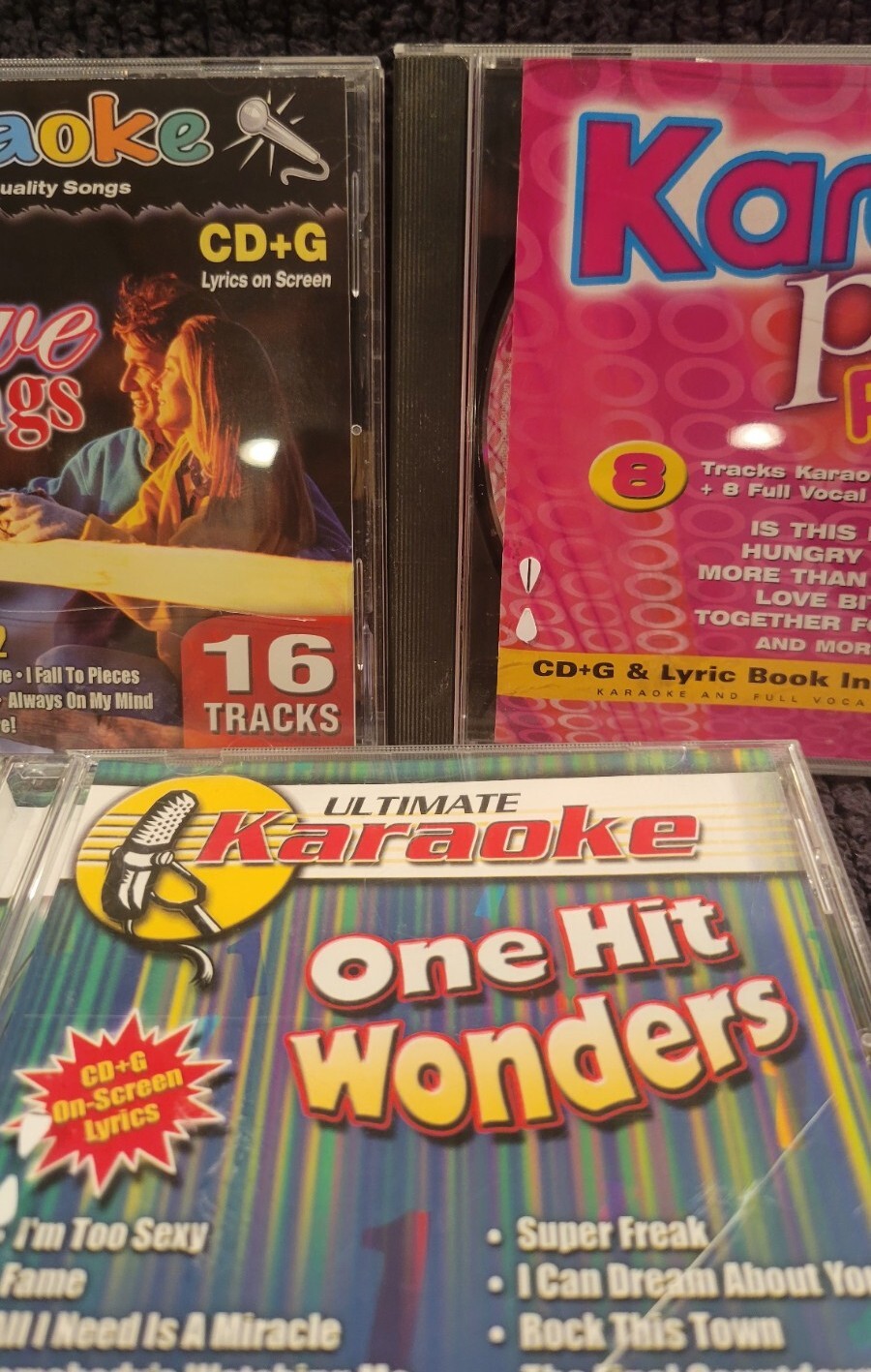 Mixed Lot of 5 Karaoke CD+G Discs Karaoke Bay Karaoke Party 80s 49