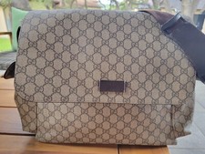 Gucci GG Plus Diaper Bag, Brown, Spill-Proof, Medium