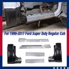 Rocker Panels Cab Corners For 99-17 Ford F250 F350 2 Door Standard / Regular Cab