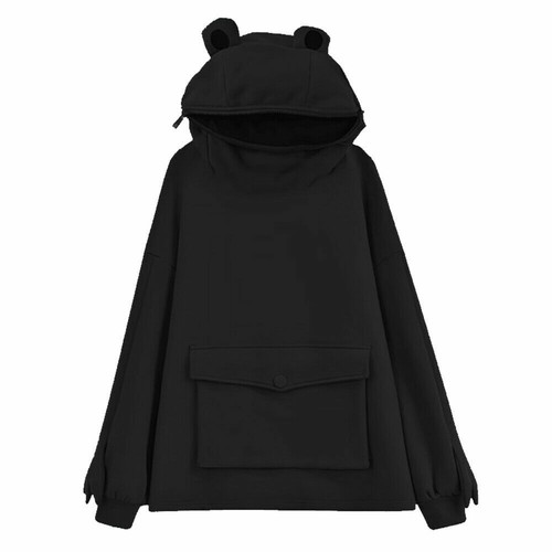 Long Sleeve Women / Men Hoodie Sweatshirt Cute Frog Tops Pullover Harajuku Coats - Bild 5 von 10