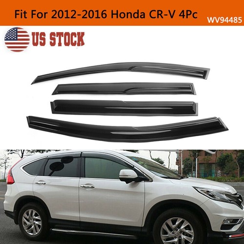 Window Vent Visor Sun Shade Rain Guards For Honda CR-V 2012-2017 – Smoke Tinted, Easy Install, Free Shipping