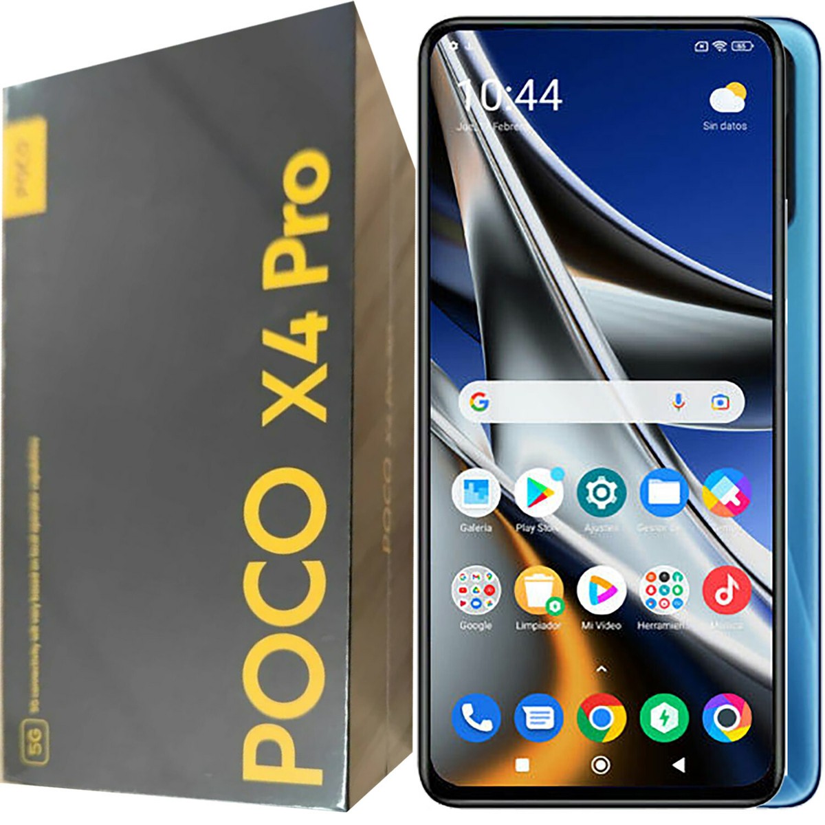 新品！POCO X4 Pro 5G 6GB 128GB Laser Blue Xiaomi Poco X4 Pro 5G Dual SIM Laser Blue 128GB and 6GB RAM