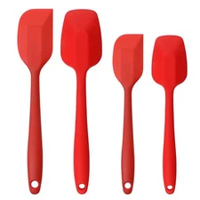 Silicone Spatulas Set Rubber Spoon Spatula Heat Resistant Spoonula One Piece ...