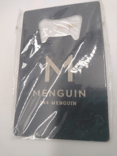 Menquin Black Metal Bottle Opener 844-Menguin 3 1/2 Inches By 2 Inches - Picture 2 of 4