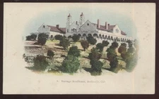 Postcard REDLANDS California/CA  Burrage Mansion House/Home view 1901