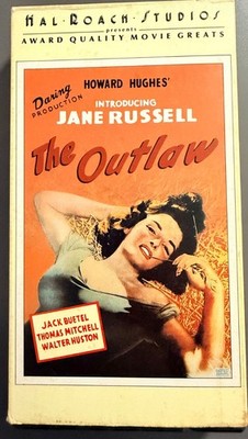 The Outlaw (VHS, 1985, Hal Roach Studios) Jane Russell Jack Buetel Walter Huston