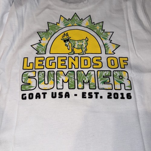 Goat USA Youth Xsmall White Tshirt BNWT - Picture 5 of 5