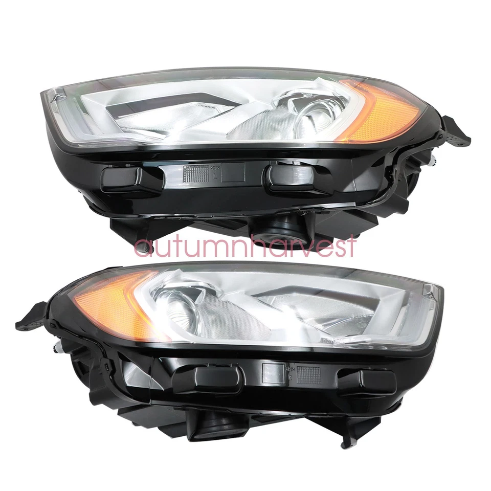 Faro halógeno cromado LED DRL para conductor + pasajero Ford EcoSport 2018-2023 Foto 3 de 4
