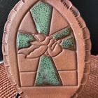 Vintage Mexican Art Stoneware Plate Wall Signed — photo 2