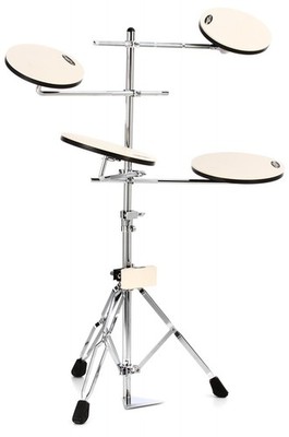 DW DWCPPADTS5 Go Anywhere Practice Pad Set with Stand (2-pack) Bundle