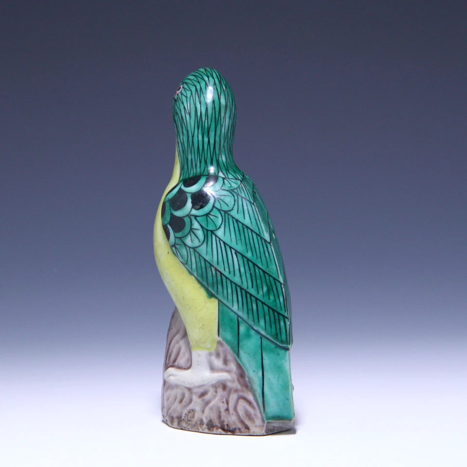 Chinese Export Porcelain Famille-Verte Parrot - Late Qing / Early 20th Century - Bild 3 von 4