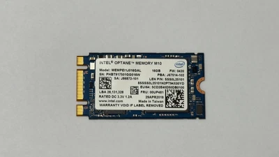 1 pcs Intel Optane Memory M10 SSD M.2 2242 16GB MEMPEI1J016GAL PCIe Nvme Xpoint - image 1 of 3