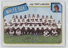 1980 Topps Team Checklist Chicago White Sox Team Tony LaRussa #112 HOF 0d08