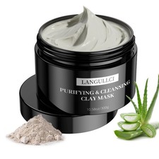 Clay Mask & Mud Face Mask – Purifying Kaolin Clay Mask, Blackhead Remover & O...
