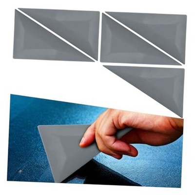5PCS Window Tint Squeegee, Triangle Contour Squeegee, Plastic Flexible Gray